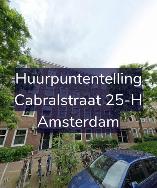 Foto gevel Huurpuntentelling voor Cabralstraat 25-H, Amsterdam
