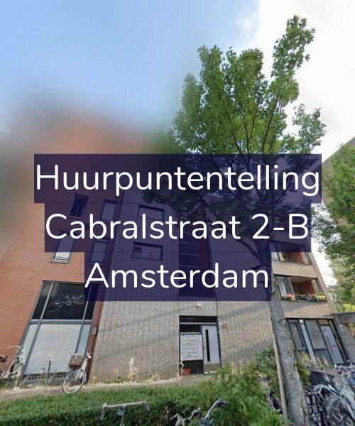 Foto gevel Huurpuntentelling voor Cabralstraat 2-B, Amsterdam