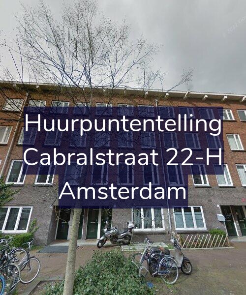 Foto gevel Huurpuntentelling voor Cabralstraat 22-H, Amsterdam