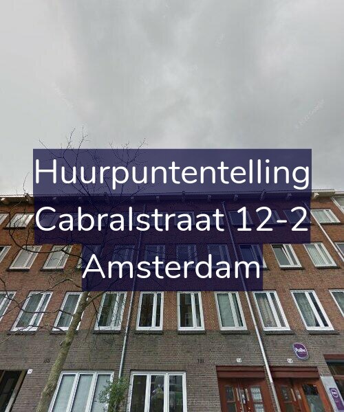 Foto gevel Huurpuntentelling voor Cabralstraat 12-2, Amsterdam