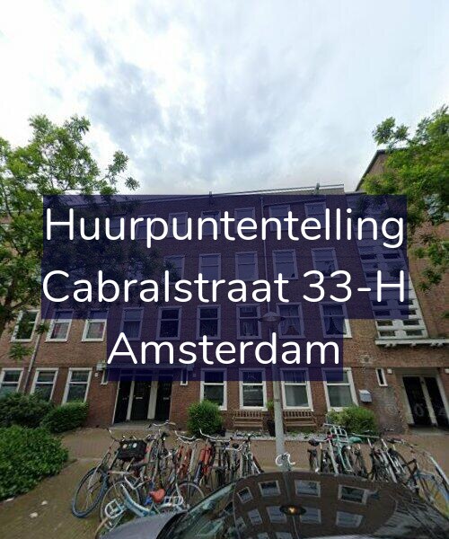 Foto gevel Huurpuntentelling voor Cabralstraat 33-H, Amsterdam