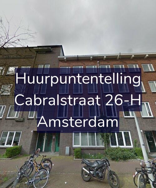 Foto gevel Huurpuntentelling voor Cabralstraat 26-H, Amsterdam