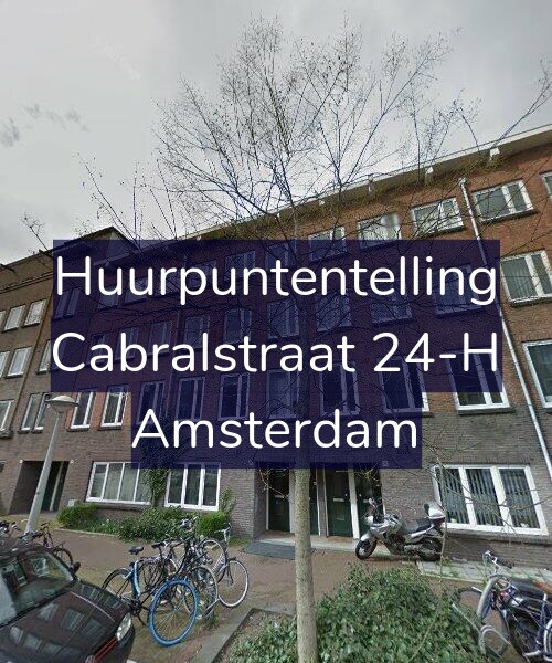 Foto gevel Huurpuntentelling voor Cabralstraat 24-H, Amsterdam