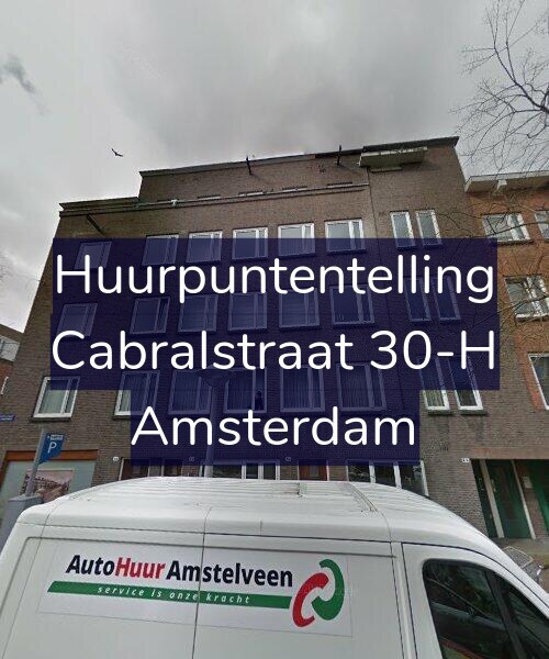 Foto gevel Huurpuntentelling voor Cabralstraat 30-H, Amsterdam
