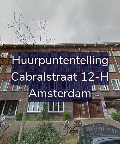 Foto gevel Huurpuntentelling voor Cabralstraat 12-H, Amsterdam