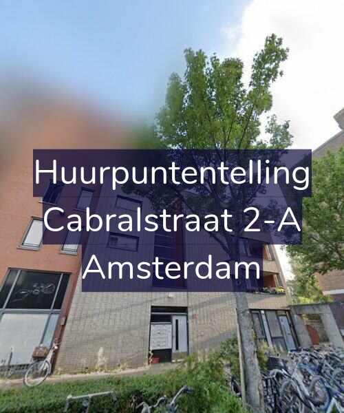 Foto gevel Huurpuntentelling voor Cabralstraat 2-A, Amsterdam