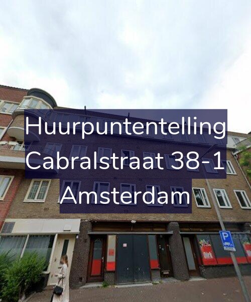 Foto gevel Huurpuntentelling voor Cabralstraat 38-1, Amsterdam