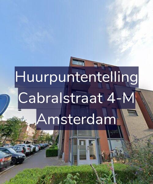 Foto gevel Huurpuntentelling voor Cabralstraat 4-M, Amsterdam
