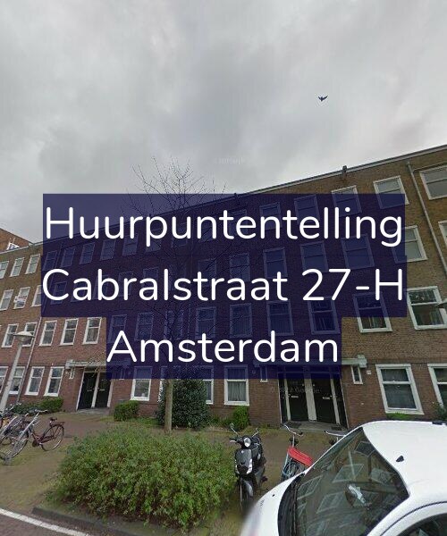 Foto gevel Huurpuntentelling voor Cabralstraat 27-H, Amsterdam