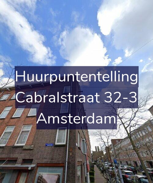 Foto gevel Huurpuntentelling voor Cabralstraat 32-3, Amsterdam