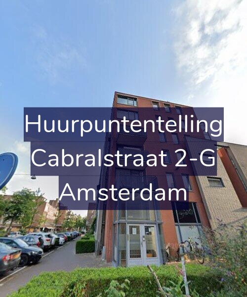 Foto gevel Huurpuntentelling voor Cabralstraat 2-G, Amsterdam