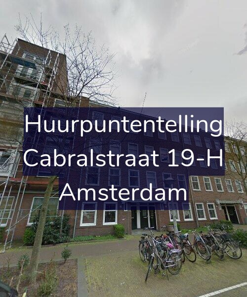 Foto gevel Huurpuntentelling voor Cabralstraat 19-H, Amsterdam