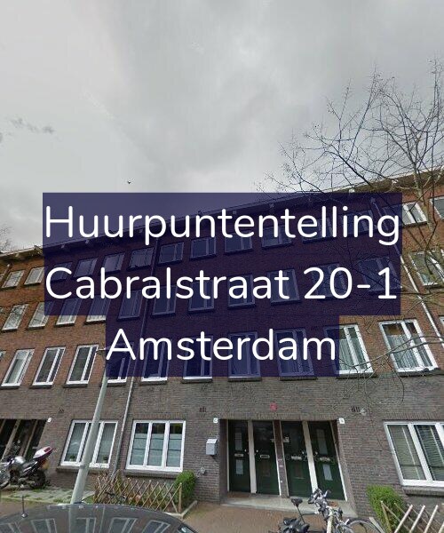 Foto gevel Huurpuntentelling voor Cabralstraat 20-1, Amsterdam