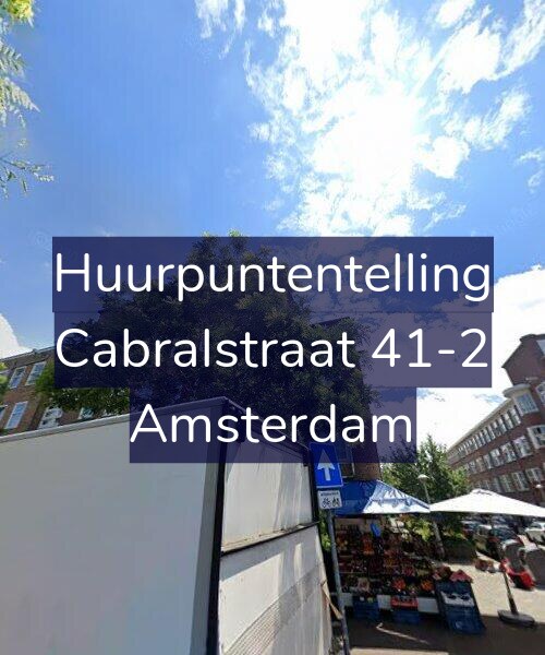 Foto gevel Huurpuntentelling voor Cabralstraat 41-2, Amsterdam
