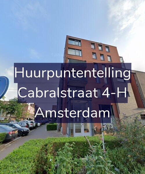 Foto gevel Huurpuntentelling voor Cabralstraat 4-H, Amsterdam