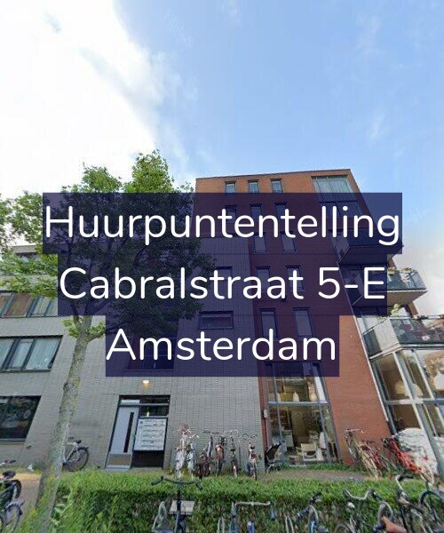 Foto gevel Huurpuntentelling voor Cabralstraat 5-E, Amsterdam