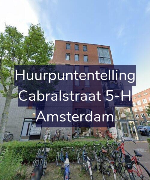 Foto gevel Huurpuntentelling voor Cabralstraat 5-H, Amsterdam