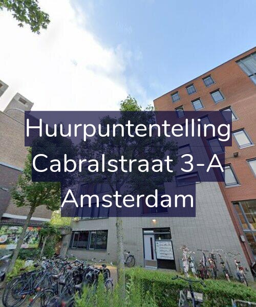 Foto gevel Huurpuntentelling voor Cabralstraat 3-A, Amsterdam
