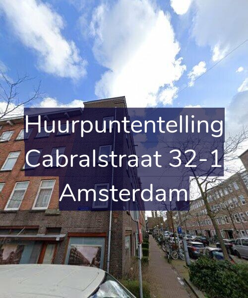 Foto gevel Huurpuntentelling voor Cabralstraat 32-1, Amsterdam
