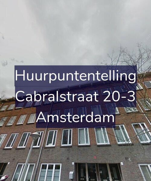 Foto gevel Huurpuntentelling voor Cabralstraat 20-3, Amsterdam