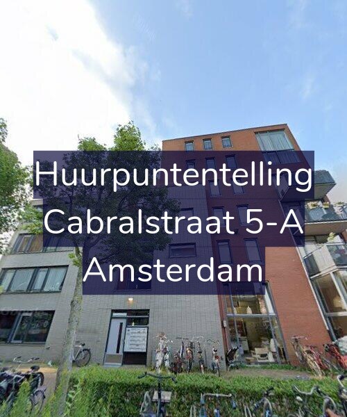 Foto gevel Huurpuntentelling voor Cabralstraat 5-A, Amsterdam