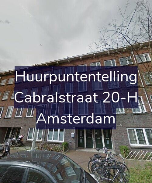 Foto gevel Huurpuntentelling voor Cabralstraat 20-H, Amsterdam