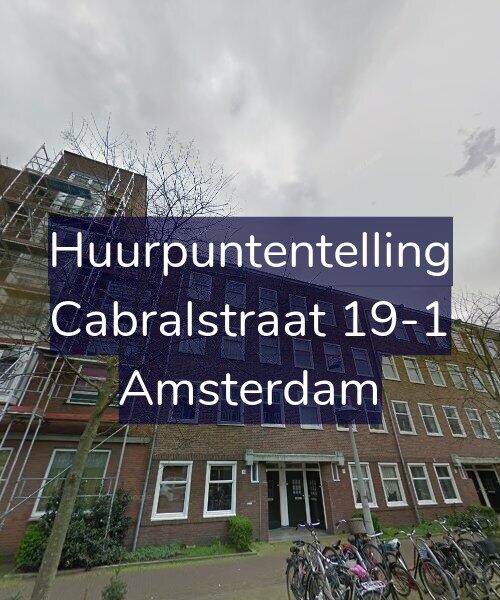 Foto gevel Huurpuntentelling voor Cabralstraat 19-1, Amsterdam