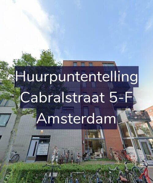 Foto gevel Huurpuntentelling voor Cabralstraat 5-F, Amsterdam