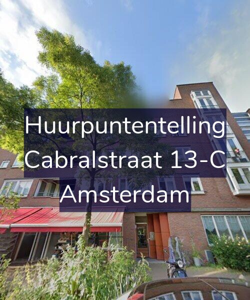 Foto gevel Huurpuntentelling voor Cabralstraat 13-C, Amsterdam