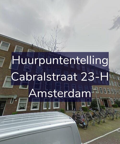 Foto gevel Huurpuntentelling voor Cabralstraat 23-H, Amsterdam