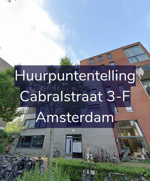 Foto gevel Huurpuntentelling voor Cabralstraat 3-F, Amsterdam