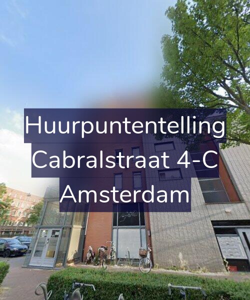 Foto gevel Huurpuntentelling voor Cabralstraat 4-C, Amsterdam