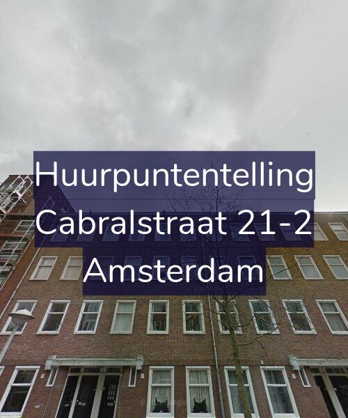 Foto gevel Huurpuntentelling voor Cabralstraat 21-2, Amsterdam