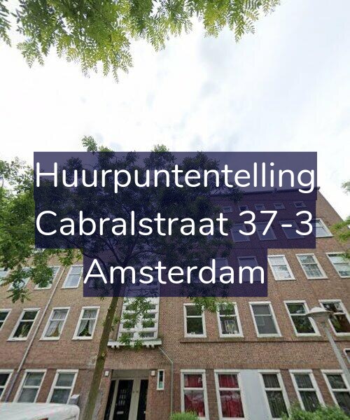Foto gevel Huurpuntentelling voor Cabralstraat 37-3, Amsterdam