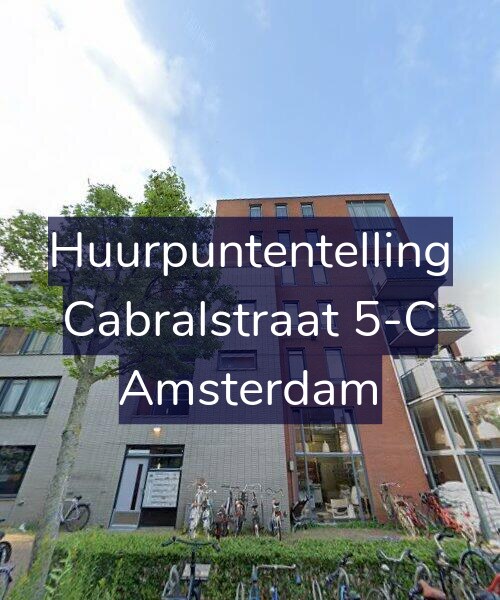 Foto gevel Huurpuntentelling voor Cabralstraat 5-C, Amsterdam