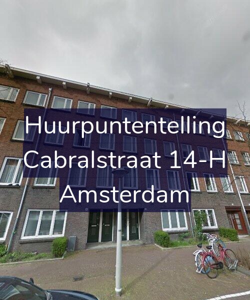 Foto gevel Huurpuntentelling voor Cabralstraat 14-H, Amsterdam