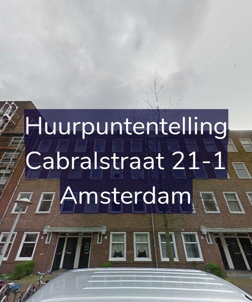 Foto gevel Huurpuntentelling voor Cabralstraat 21-1, Amsterdam