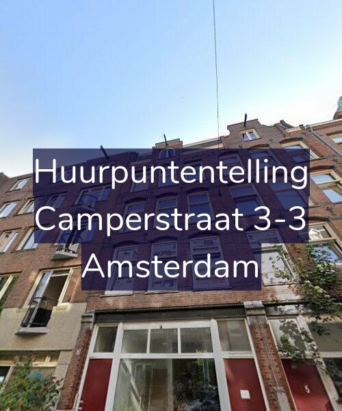 Foto gevel Huurpuntentelling voor Camperstraat 3-3, Amsterdam