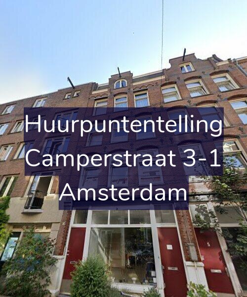 Foto gevel Huurpuntentelling voor Camperstraat 3-1, Amsterdam
