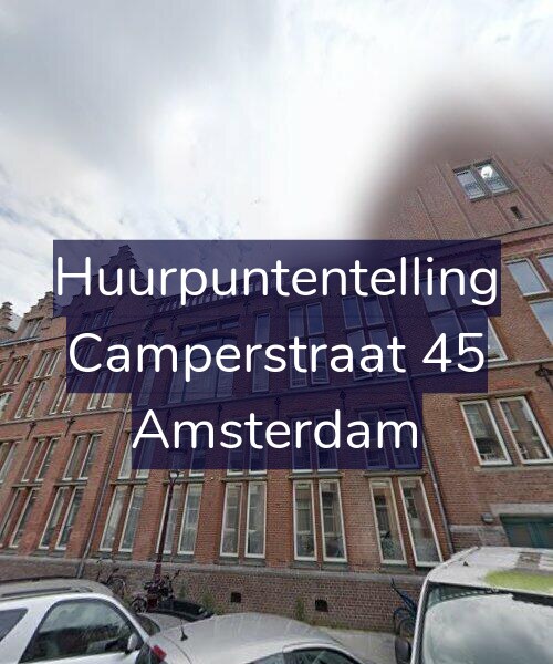 Foto gevel Huurpuntentelling voor Camperstraat 45, Amsterdam