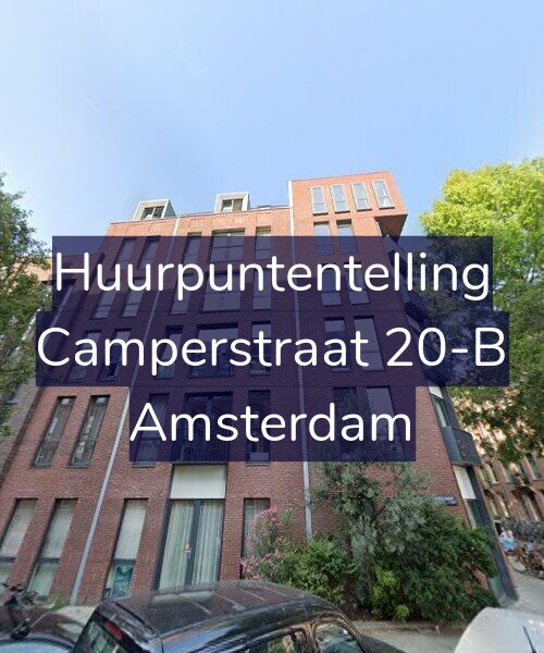 Foto gevel Huurpuntentelling voor Camperstraat 20-B, Amsterdam
