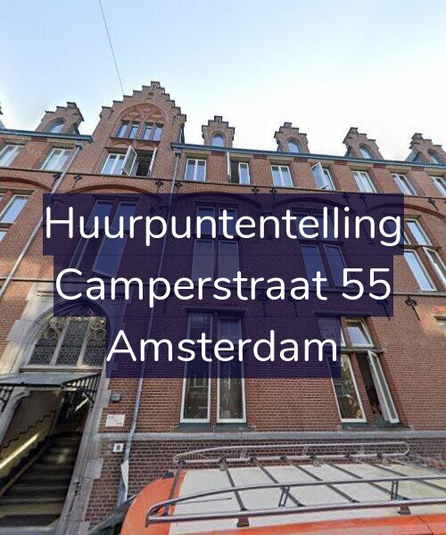 Foto gevel Huurpuntentelling voor Camperstraat 55, Amsterdam