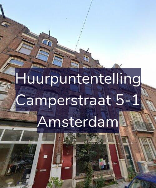Foto gevel Huurpuntentelling voor Camperstraat 5-1, Amsterdam