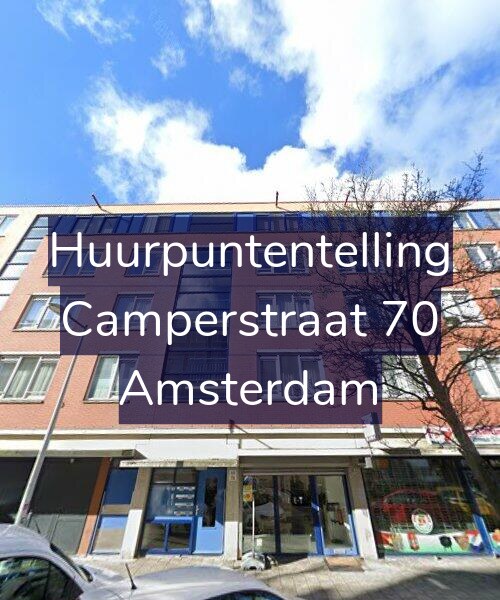 Foto gevel Huurpuntentelling voor Camperstraat 70, Amsterdam