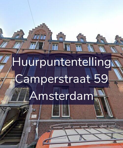 Foto gevel Huurpuntentelling voor Camperstraat 59, Amsterdam