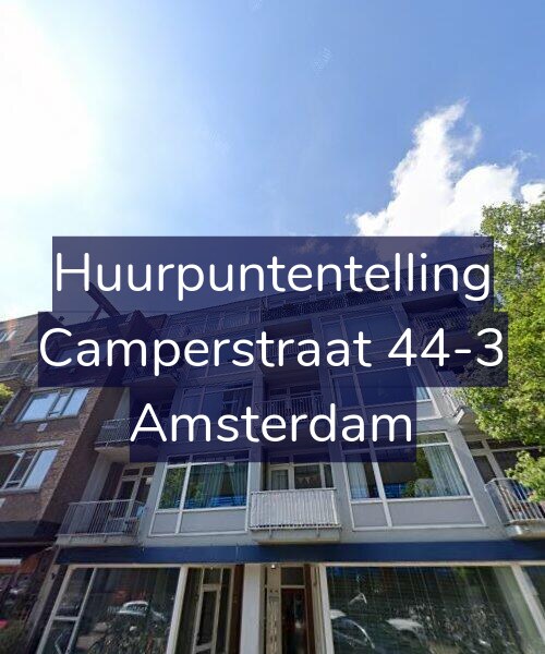 Foto gevel Huurpuntentelling voor Camperstraat 44-3, Amsterdam