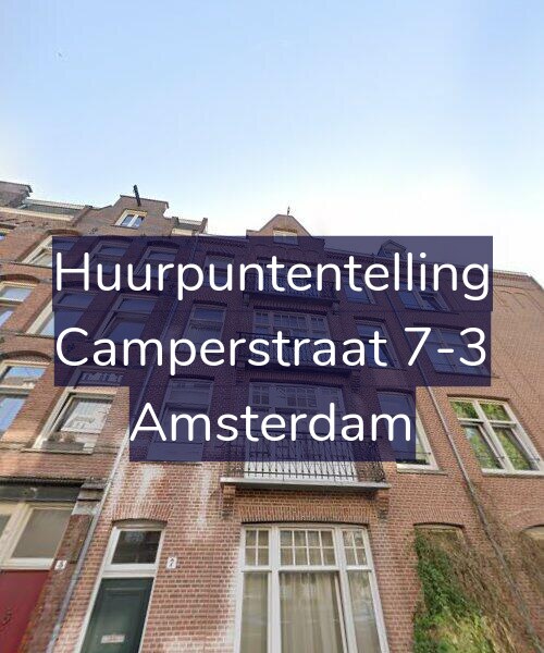 Foto gevel Huurpuntentelling voor Camperstraat 7-3, Amsterdam