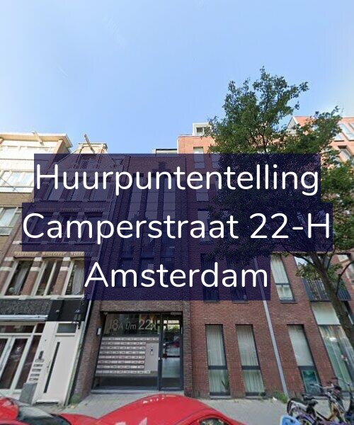 Foto gevel Huurpuntentelling voor Camperstraat 22-H, Amsterdam
