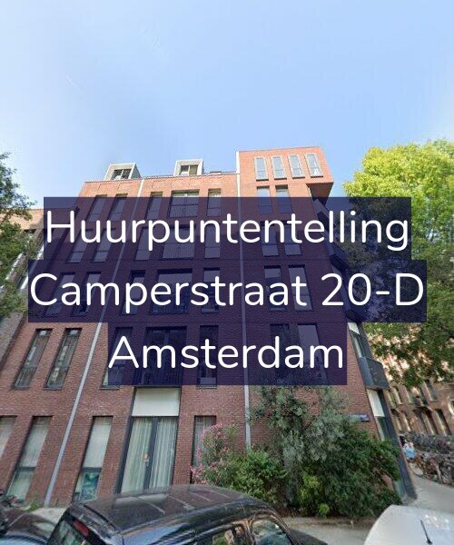 Foto gevel Huurpuntentelling voor Camperstraat 20-D, Amsterdam