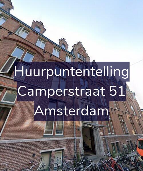 Foto gevel Huurpuntentelling voor Camperstraat 51, Amsterdam